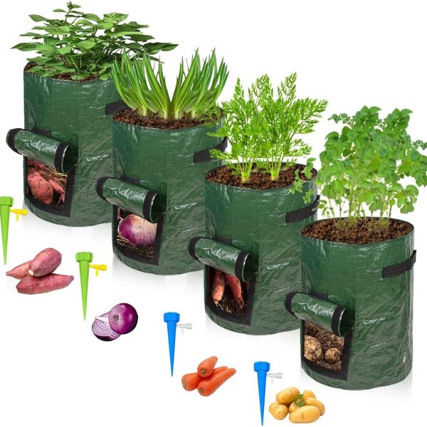 Auofin 4 Pack Potato Grow Bags 10 gal