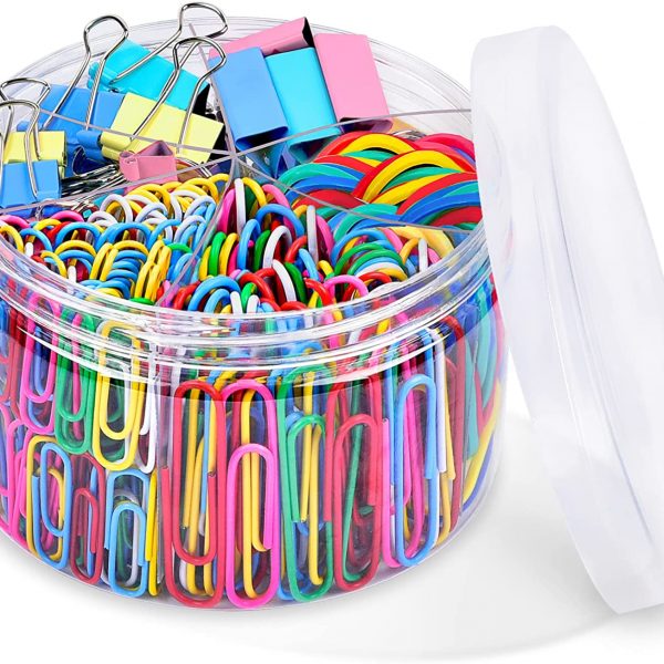 Binder Clips Paper Clips, Sopito 300pcs