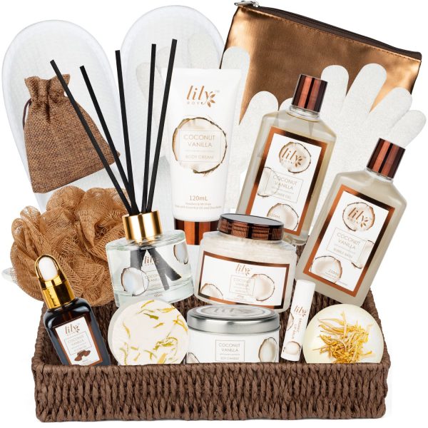 Coconut Vanilla Spa Bath Gift Set for Women
