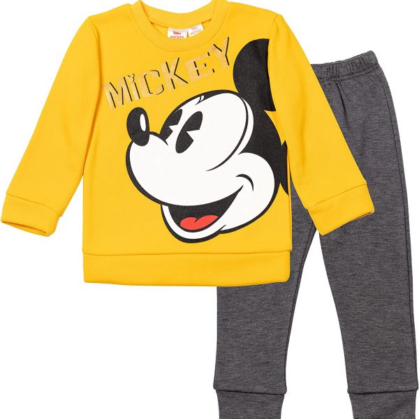Disney Mickey Mouse Pullover Sweatshirt and Jogger Pants Set Infant to Little Kid
