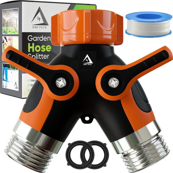 Hose Splitter 2 Way, Heavy Duty Metal Connector