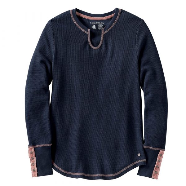 Legendary Whitetails Women's Open Sky Notch Neck Thermal Shirt