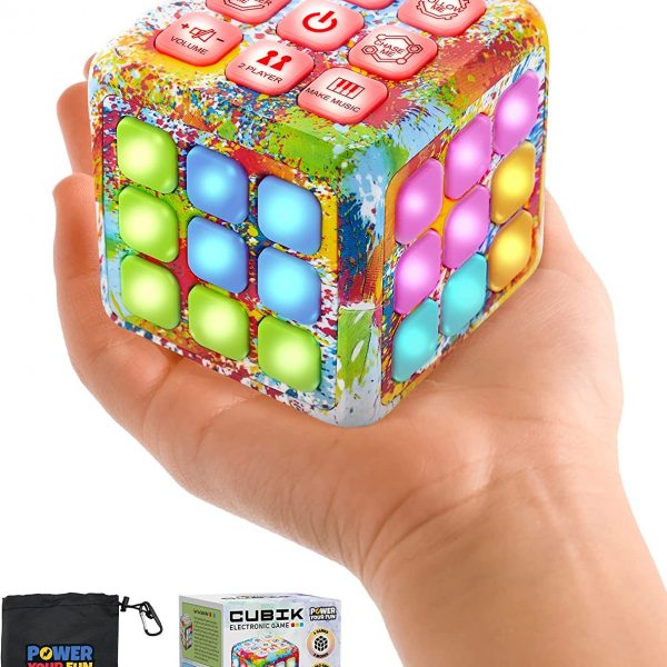 Power Your Fun Cubik LED Flashing Cube Memory Game