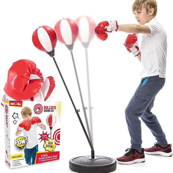 Whoobli Punching Bag for Kids Incl Boxing Gloves