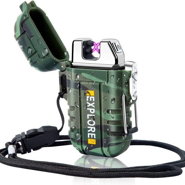 LcFun Waterproof Lighter Outdoor Windproof Lighter